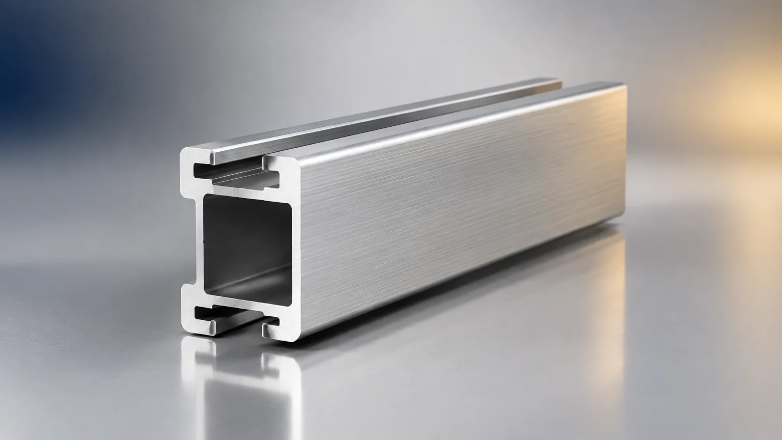 6061 and 6063 aluminum extruded profiles side by side
