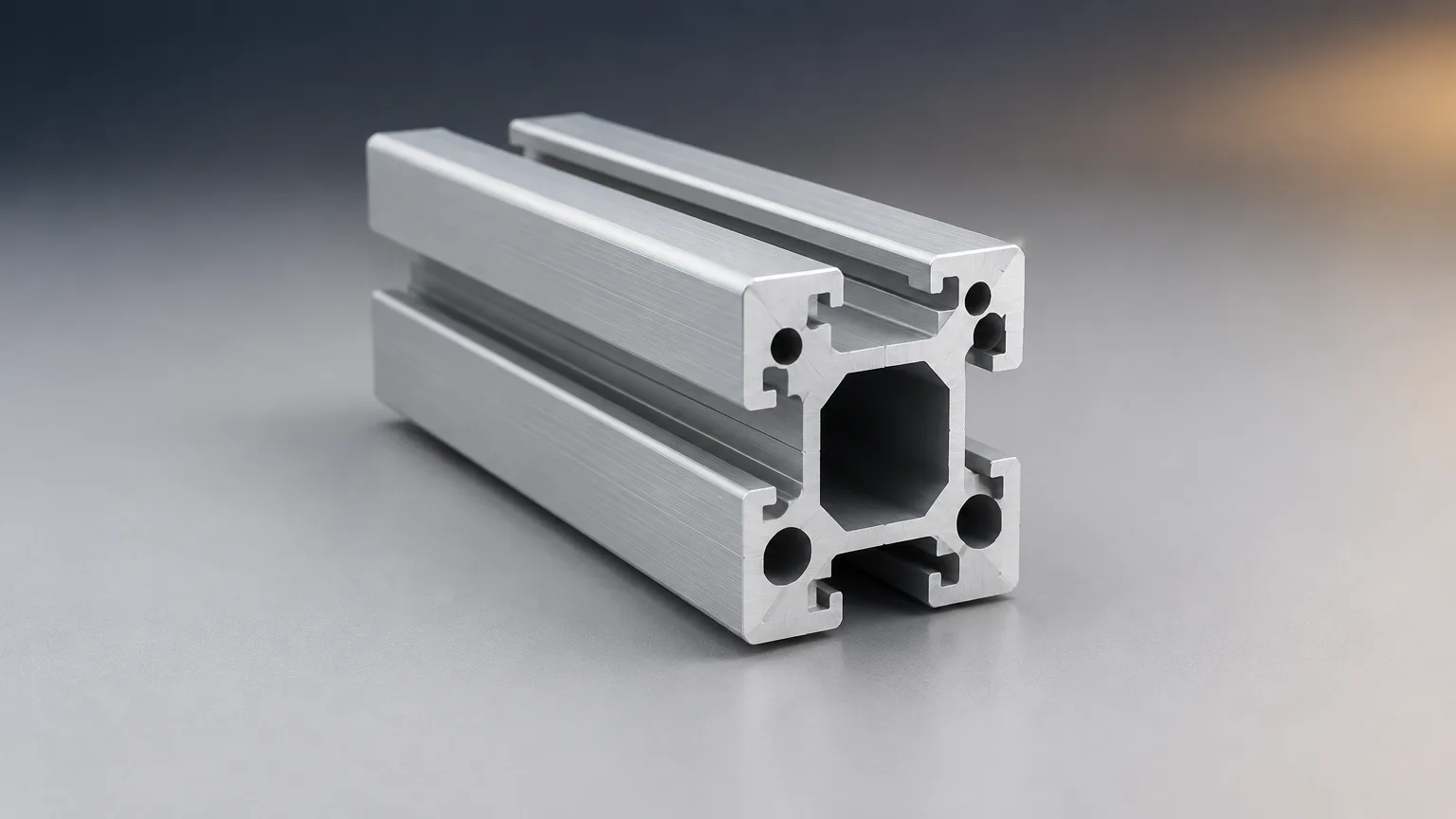 T-slot 8020 aluminum extrusion profiles with machined ends and corner brackets