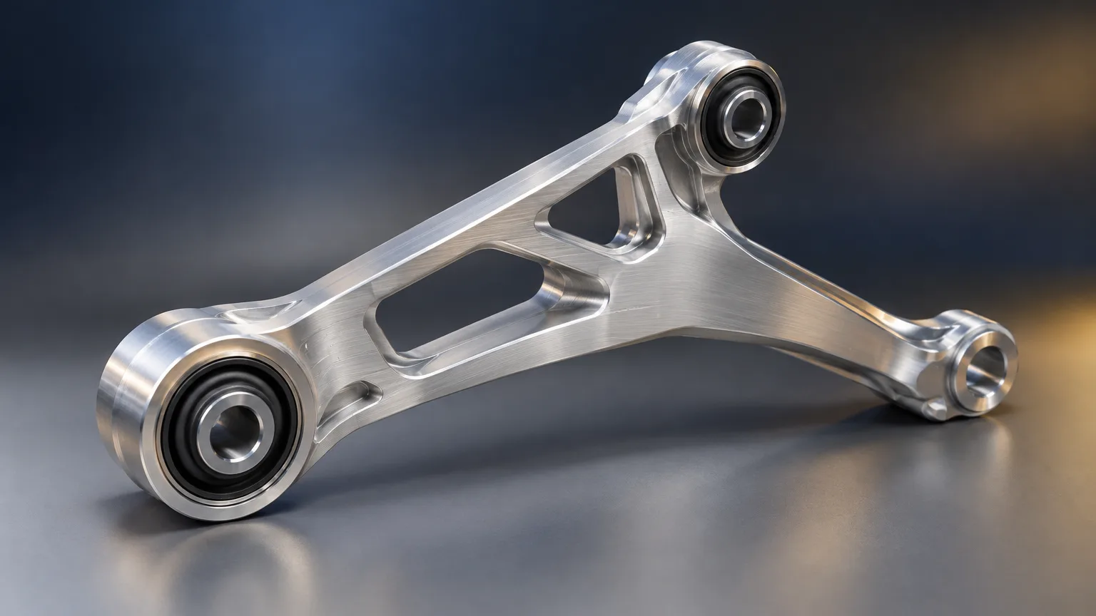Machined aluminum automotive housing and bracket set for a low-volume EV program