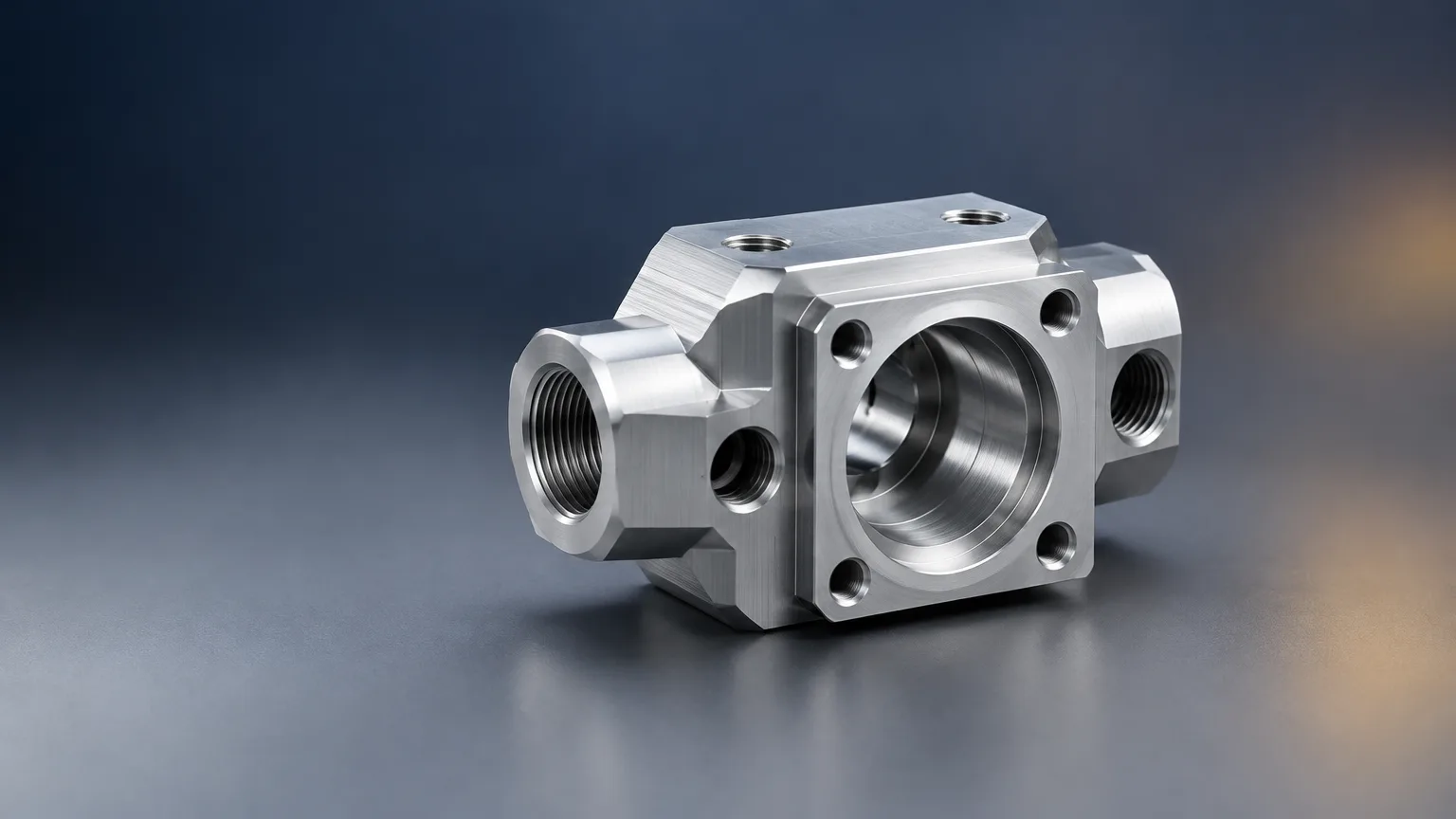 Engineer reviewing a custom part drawing beside machined components during supplier sourcing