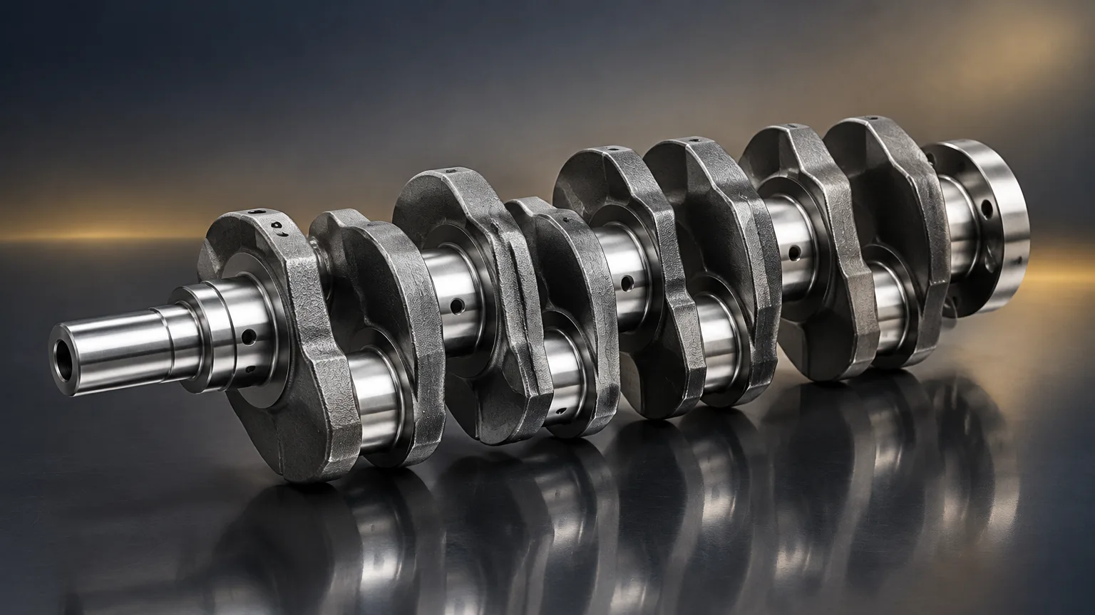 Automotive forging of a crankshaft, connecting rod and gear