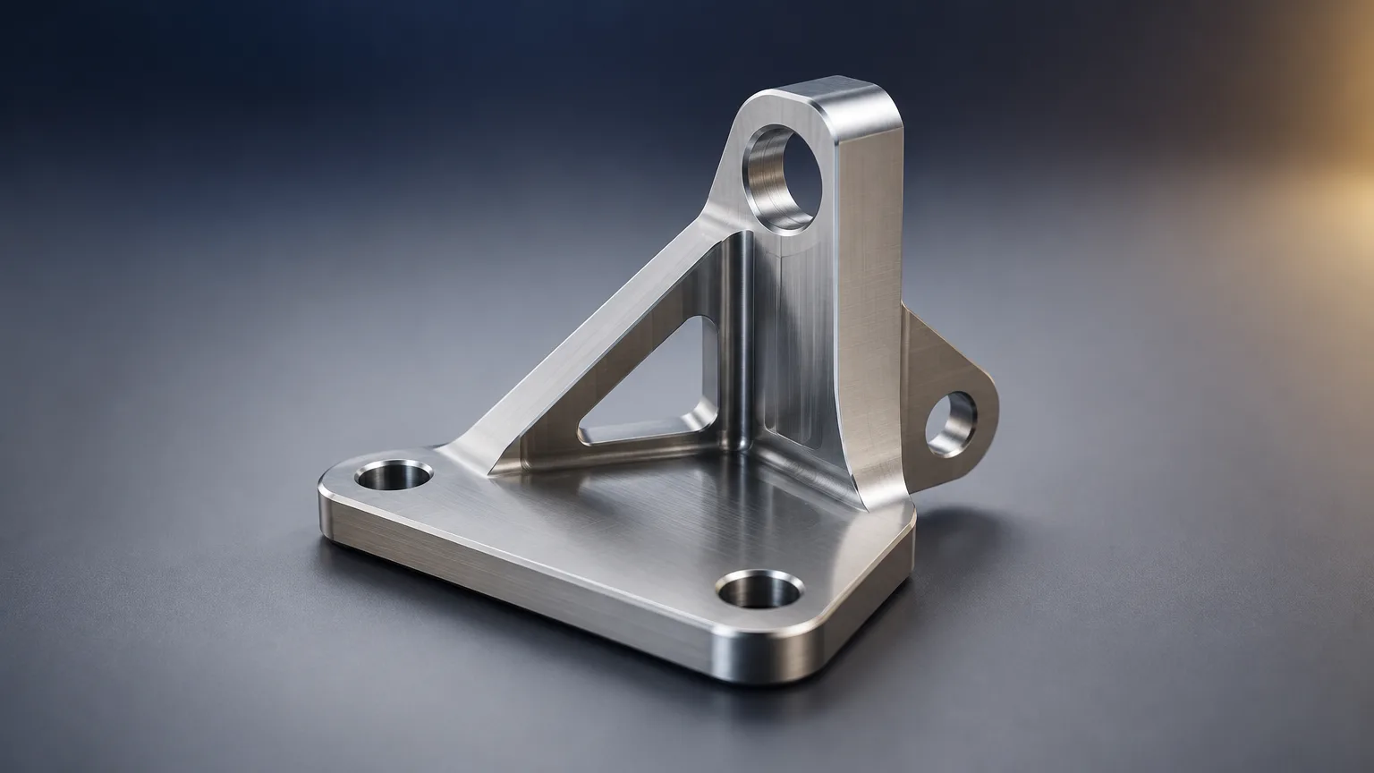 Precision-machined steel bracket on a neutral studio background, representing a PPAP checklist for automotive parts