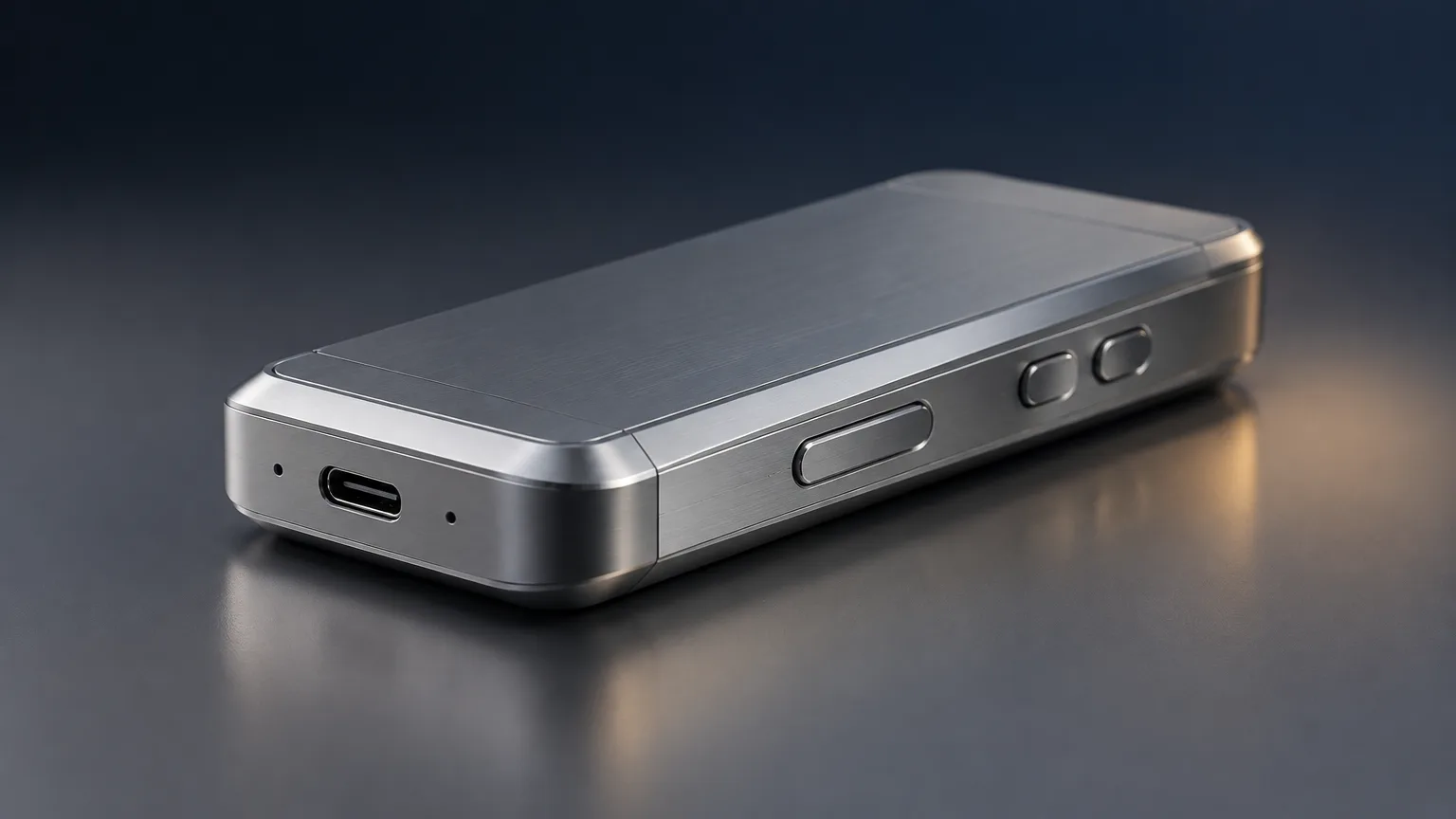 Precision-machined aluminum enclosure showcasing prototype engineering for consumer electronics and hardware startups
